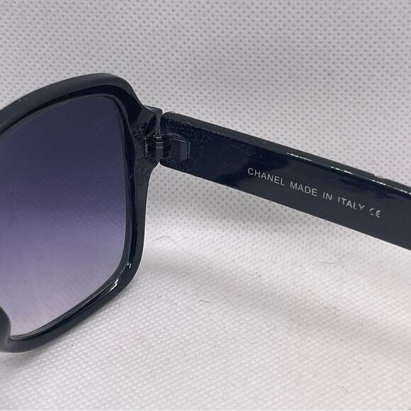Chanel Women’s Oversized Polarized Square CC Monogram Sunglasses - Picture 3 of 13
